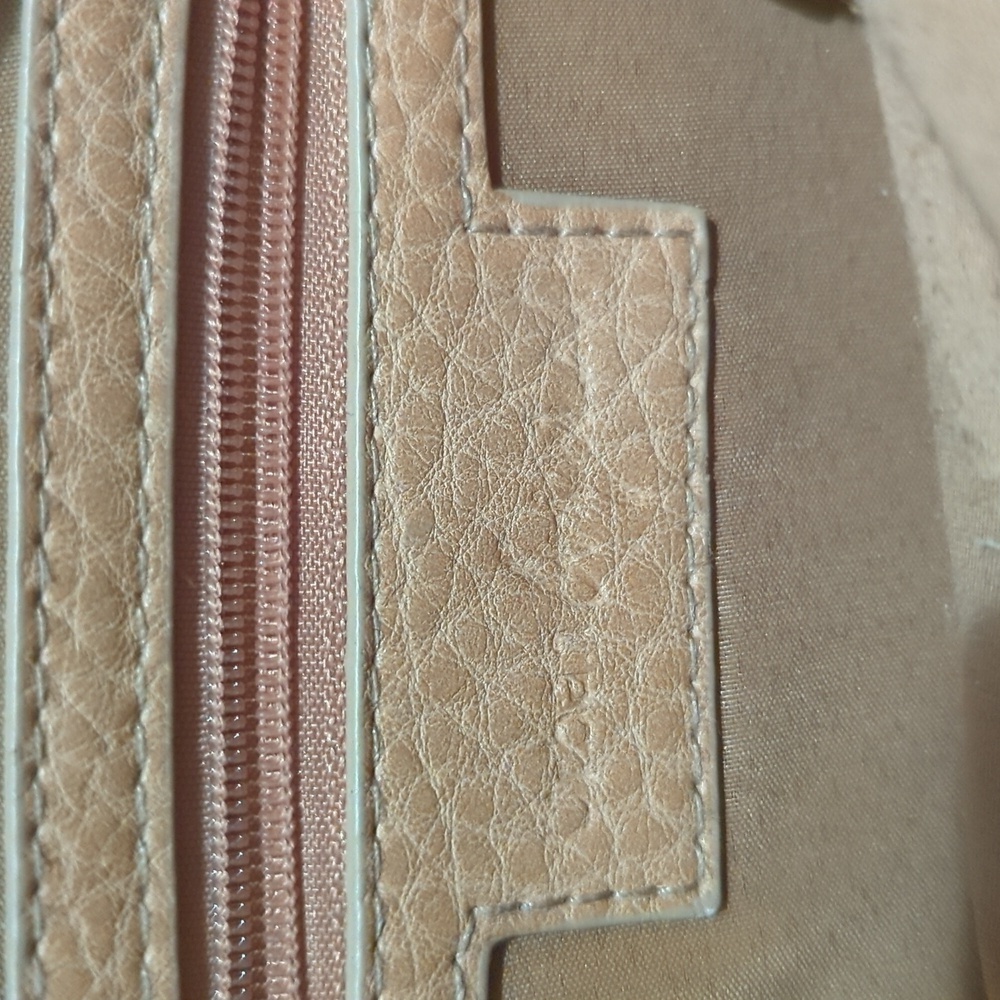 Leather Urban Original Carousel Vegan Crossbody Handbag, Tan - Picture 5 of 8